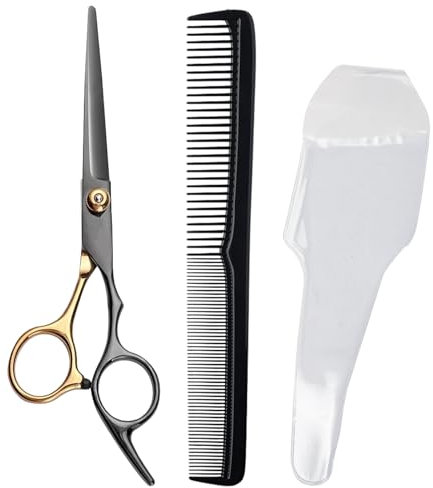 Set di forbici da parrucchiere, forbici da taglio professionali da 6,7 pollici, di alta qualità, 440 C, con pettine e custodia per donne, uomini, bambini, parrucchiere
