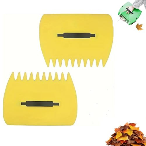 Rastrello ergonomico 3 in 1 - Rastrello leggero per foglie ed erba con artigli, design anti-piega, attrezzo resistente per giardino e cortile per raccogliere foglie, sfalci, erba e rifiuti (#B)