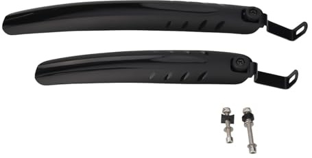 Opatiny 1 Paar Klapprad Schutzblech für 12-14 Zoll und 16-20 Zoll Kleinrad Fahrräder, vordere & hintere Kotflügel mit Schnellwechselknopf, schwarzer Kunststoff