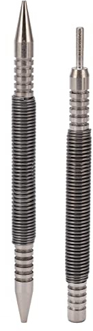 Ensemble de 2 Pointeaux à Goupille de Charnière, Acier au Carbone, Double Tête, 3500PSI, Design à Ressort - Impact Puissant, Ajustement et Retrait Précis, Idéal pour Bois et Méta