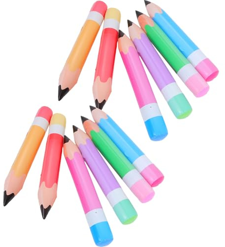 jojofuny 12piezas Lápiz Inflable Decoración para Regreso Clases Fiesta de Escuela Grande para Eventos Escolares y Fiestas Temáticas