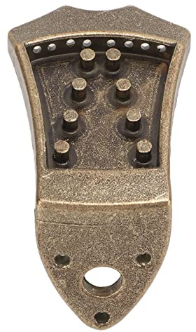 SENECESLI Cordal de Mandolina, Pieza de Repuesto de Puente de Mandolina de Metal para Instrumentos Musicales de Abovedados de 8 Cuerdas, con Tono Mejorado y sin Ruido (Bronce)