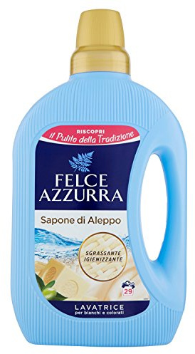 Felce Azzurra Detersivo Lavatrice Liquido Sapone di Aleppo- 8 Confezioni da 1595 ml - Totale: 12760 ml