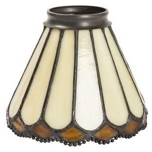 Abat-jour cloche pour lampes et lustres, en fer et laiton