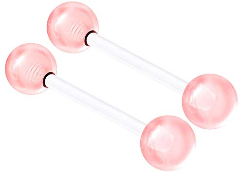 KJM FASHION Bioflex Zungen 1,6mm Piercing Schmuck Transparent 2 Stück Acryl