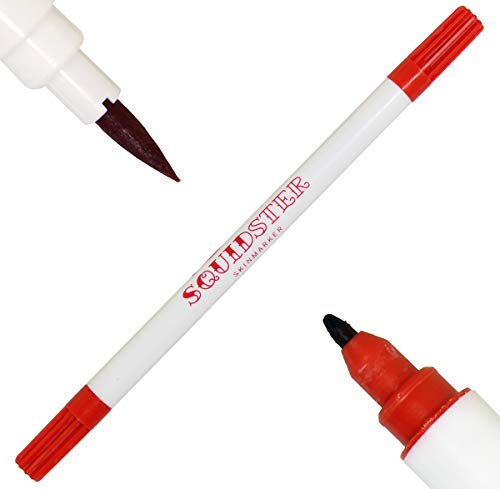 Squidster Hautmarker ROT Tattoostift mit zwei Spitzen Skin Marker