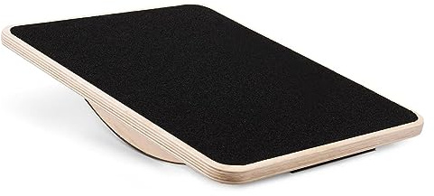 Yes4All Professional Rocker Balance Board for Physical Therapy | 17.5” Wooden Rocker Board for Balance & Rehabilitation Exercises (Black)