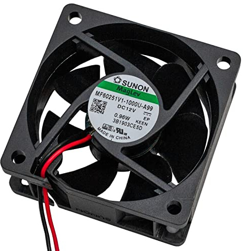 Sunon 12V DC 0.9W 60x60x25mm 39.9m³/h 4500RPM 27dB(A) Plastic Axial Fan for Desktop, Laptop, Server
