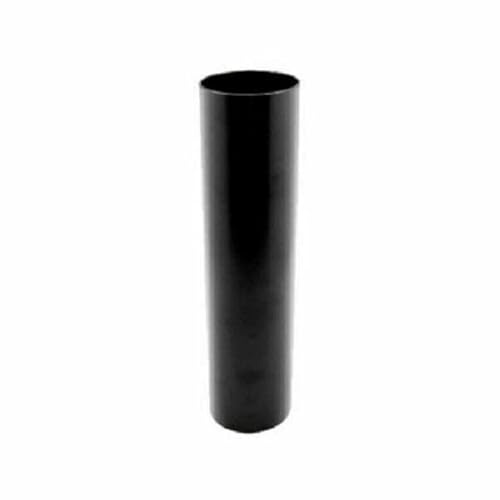 Black Round Downpipe 750mm x 68mm PVC Down Pipe Plain end