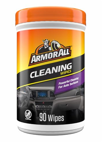 Armor All Car Cleaning Wipes, Wipes for Car Interior and Car Exterior, 90 Wipes Each