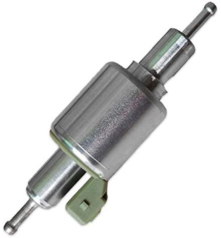 12V Fuel Pump,KIMISS Auxiliary Heater Pump Inline Electric Fuel Pump Gas Pump Oil Pump for 2KW-8KW Air Heat (12V28ml)