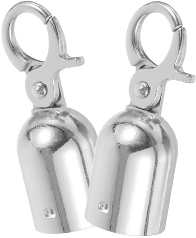 DOITOOL 2 Pièces Butée D'Extrémité De Corde Embout De Corde Avec Crochet Bouchon D'Extrémité De Cordon Verrouillage De Cordon Attache D'Extrémité De Corde Raccords De Corde De Terrasse