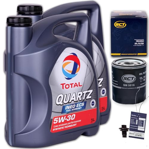 BandelOne enthält Ölwechsel Set Satz+Total 5W30 Öl passend für 2.2HDI Jumper Boxer