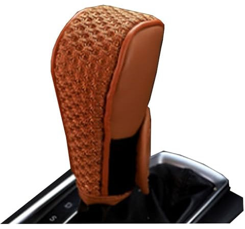 ZAPORA Auto Schaltknauf Abdeckung, für BMW X1 E84 F48 F49 U11 / X2 F39 / X3 E83 F25 G01 /X4 F26 G02 Schaltknauf Überzug Interieur Dekoratives Anti Rutsch Schutzhülle Zubehör,A