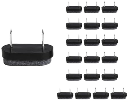 QKEPCY 20 Piezas Deslizadores Rectangulares Muebles Clavos Fieltro Protectores Suelo Almohadillas Antideslizantes Sillas Mesas
