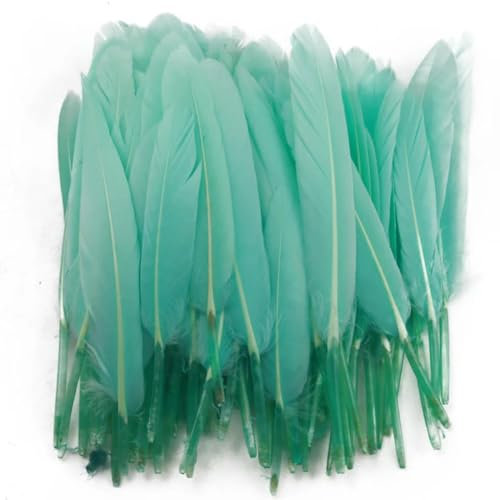 ORGEFY 4-6 Zoll/10-15 cm 100 Stück DIY Karnevalsfedern für Kostüm Kopfschmuck Basteln Home-Mintgrün