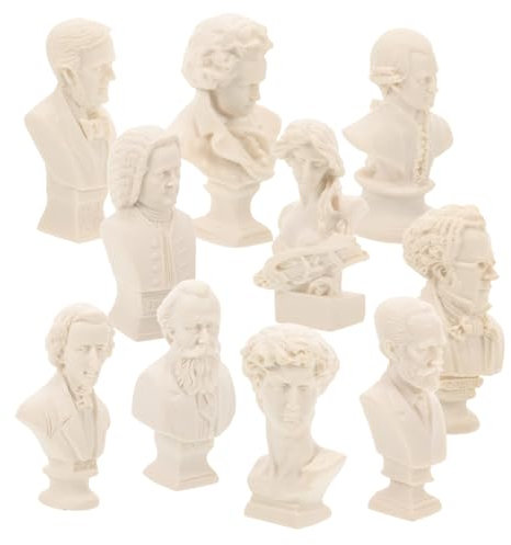 Lurrose Artistici in Gesso per Statuette 10 Pezzi Strumento per Praticare Schizzi E Disegni Ornamento Decorativo
