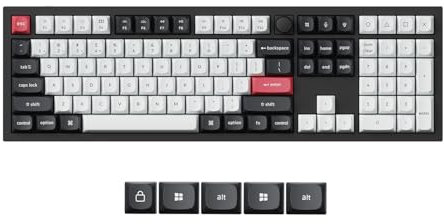 Keychron Q6 HE QMK Wireless ANSI Custom Mechanical Keyboard with Knob, 2.4 GHz/Bluetooth/Wired 100% Layout Hot-Swappable Programmable RGB Backlit Gateron Magnetic Switches for Mac Windows, Black