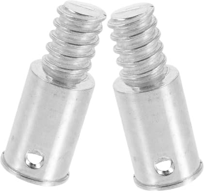 HAMPPLIES 2pcs Aluminum Alloy Threaded Tip Replacement for Extension Poles and Rods with External Thread Design, Secure Installation, Easy Reassembly, Suitable for Home and Office Use