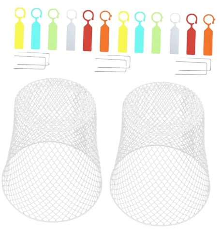 HEMOTON 2sets Seedling Protective Cover Garden Dome Plant Cages for Strawberry Plants Outdoor Protection Cage Netting