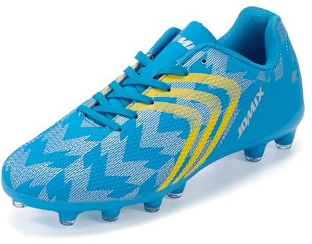 JOMIX Scarpe da Calcetto Calcio Unisex Ragazzi Ragazze Donna – Tacchetti FG per Erba Naturale – Leggere, Resistenti e Antiscivolo WOS250438