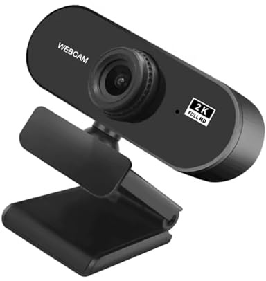 SHOOYIO Videocamera USB 2K 1080P 720P 480P FullHD per computer con obiettivo grandangolare per lavoro remoto e videocamera per videoconferenze online