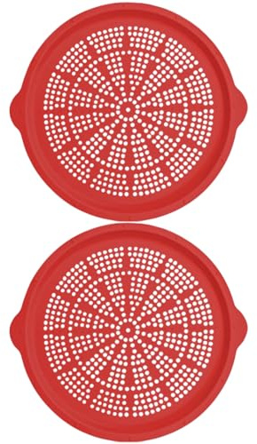 Teglia Per La Cottura Della Pizza - 2 Pezzi Da 39.9 Centimetri In Silicone Sicuro Per Lavastoviglie - Teglia per Pizza Antiaderente per Forno - per Uso Domestico, Picnic, Cottura di Torte, Ristorante