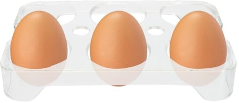 Garneck Rejilla para Huevos Transparente de Huevos para Refrigerador Bandeja Organizadora para Guardar de Cocina Contenedor de Frigorífico
