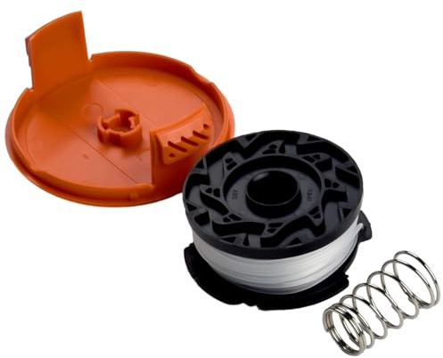DEFESVCA Trimmer Spool &Cap Cover & Spring For Black Decker For Cordless Grass Trimmer Blade Cutter Lawn Mower Accessories Parts