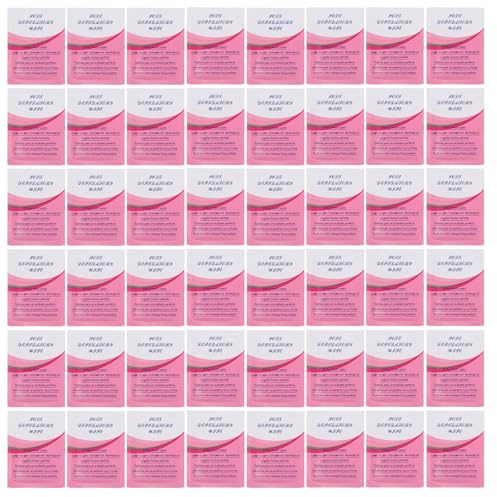 PRETYZOOM Salviette Detergenti Post-ceretta 50 Pezzi Olio, Dischetti Morbidi per Rimuovere Residui di Cera e Cura della Pelle, per Viso e Corpo, Pratiche per Viaggi e Uso Quotidiano