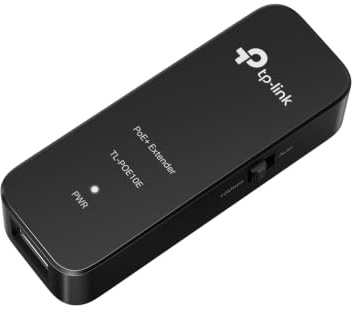 TP-Link Omada POE10E Fast Ethernet PoE+ Extender, 10/100Mbps PoE Repeater, IEEE 802.3af/at Compliant, Up to 20W PoE Output, Extends PoE Network up to 500m, Plug & Play