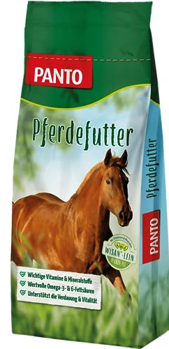 Panto Pferdefutter Sportmüsli mit Wisan-Lein 20 kg – verdauungsförderndes Kraftfutter mit Omega-3 Fettsäuren, funktionales Pferdefutter für erhöhten Energiebedarf