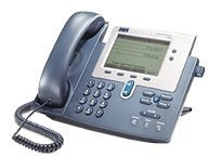 Cisco IP Phone 7940G IP-Telefon, silberfarben / Dunkelgrau (erneuert)