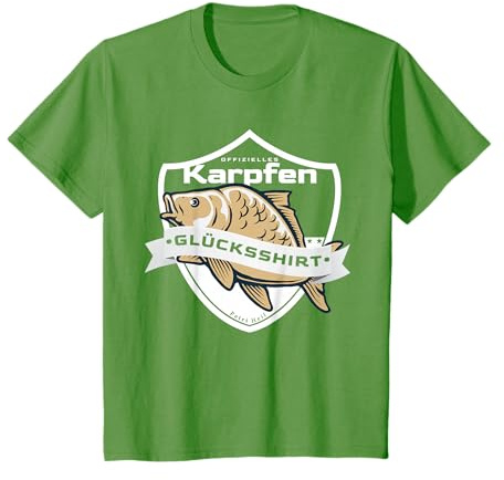 Schuppenkarpfen Glücksshirt Anglerzubehör zum Karpfen Angeln T-Shirt