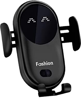LYEAA Caricabatteria da auto senza fili, Sensore a infrarossi universale Supporto per telefono cellulare, 10W Ricarica veloce Auto-Clamping Supporto per telefono per auto, Accessori per auto