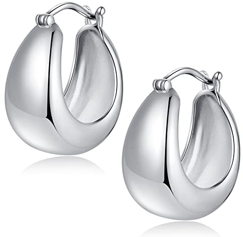 Creolen Silber 925 Herren Damen Ohrringe Silber 925 Creole Herren Kleine Creolen Silber 18mm Kreolen Silber Herren Ohrringe Creolen Damen Creolen Diamant Silber Creolen Ohrringe Weißgold