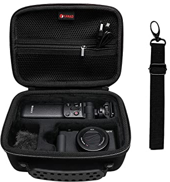 XANAD Funda para Sony ZV II/ZV-1F / ZV1 Cámara Digital Vlogging y Trípode (Negro02)