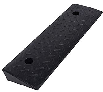 ANSNOW Sicherheits-Gummirampen, Wohnwagen-Uphill-Matte, Schwarz, Robuste Rampenmatte, Lkw-Wohnwagen-Laderampen, Größe: 50 X 15 X 5 Cm, Verschiedene Rampen/Schwarz/50 * 15 * 5Cm