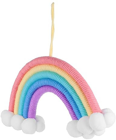 TOYANDONA Einzigartiger Handgewebter Kinderzimmer Wanddekoration Touch Nachtlicht Wolkenaufhänger Boho Stil Baby Mobile