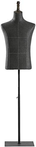 Schneiderpuppe, weiblich, verstellbar, Metall, männlich, Schaufensterpuppe, Torso, Körperbüsten mit schwarzem Ständer, Schaufensterpuppe, Modellpuppe für Kleidung, Schaufensterpuppe, Herren