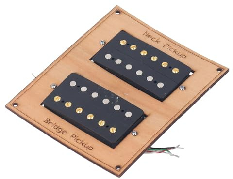 Ensemble de Micros de Guitare Humbucker à Double Bobine avec Aimant Alnico 5, Son Riche, tonalité Rétro, Convient pour Remplacer les Pièces de Guitare pour la Plupart des