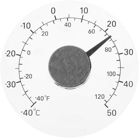 SEWOART Fensterraumthermometer Zur Präzisen Temperaturmessung Innen Und Außen Geeignet Für Wohnzimmer Küche Kinderzimmer Büro Garten Und Gewächshaus Mit Selbstklebendem Design Einfach Fens