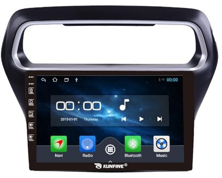 Quad Core 4G+64G Car CarPlay Android Auto 9 IPS Display Navigation Stereoanlage Touchscreen Haupteinheit Pad Tablet Rückfahrkamera GPS Radio Media Player für Ford Escort 2015-2018