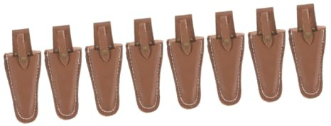 Happyyami Cubierta Protectora Uso Doméstico para y para Jardín de Funda Tijeras de de Cuero de Vaca Resistente y Portátil Paquete de 2 Piezas para Herramientas