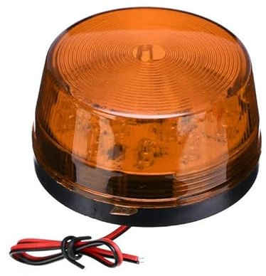 Riloer Clignotant Tracteur, Lumière de Signalisation d'Urgence à LED, 12 V Mini Lumière Stroboscopique Clignotant Lampe d'Avertissement pour Réparation de Route pour Remorques de Voiture, Diamètre 70