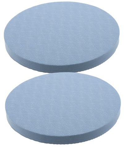 POPETPOP Coussin de Yoga Rond 2pcs en Caoutchouc Tpe Antidérapant pour Coudes et Genoux, Soulagement Articulaire, pour Entraînement de Rééducation et Fitness