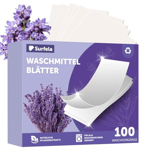 Surfela Tvättlakan (Upp Till 100 Tvättar) - Miljövänliga, Allergivänliga Biologiskt Nedbrytbara Tvättlakan Lämpliga För Hand- Och Maskintvätt, Praktiska För Resor