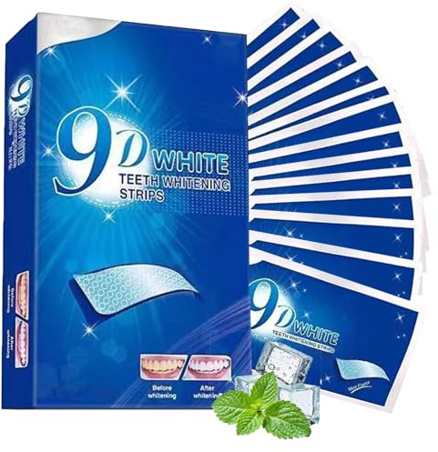 28 Pezzi Sbiancanti Strisce Denti, Professionalo Strisce Sbiancanti per Denti Bianchi, Rimuove Macchie da Caffè e Tè Rapid, Sbiancante Sbiancamento Teeth Whitening Strips per Denti Smalto
