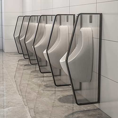 Urinario de pared Urinarios de acero inoxidable Mampara de privacidad para urinario de pared para hombres, protección de partición para baño público de hotel Panel deflector de urinario de a