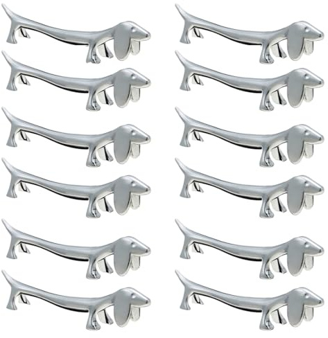 Huxibai 12 Piezas Palillos Acero Inoxidable Cuchara Tenedor Soporte para Reposapiés, Soporte para Palillos Lindos Japoneses Soportes para Cuchara Cena Soportes para Cuchillo Y Tenedor